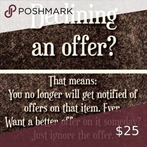 Informational Poshmark Seller Notice Sign